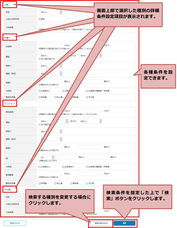 詳しい条件を設定するの画像