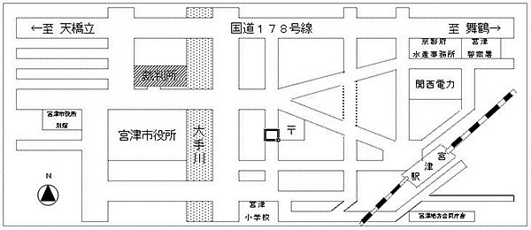 京都地方裁判所宮津支部　アクセスマップ